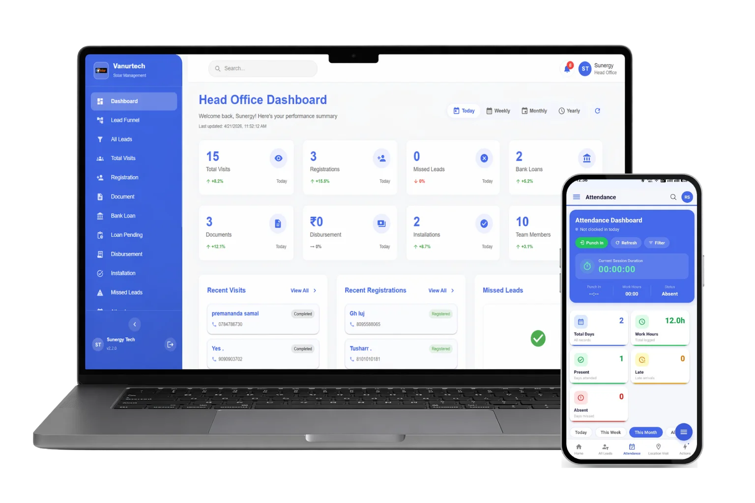 Solar Software Dashboard